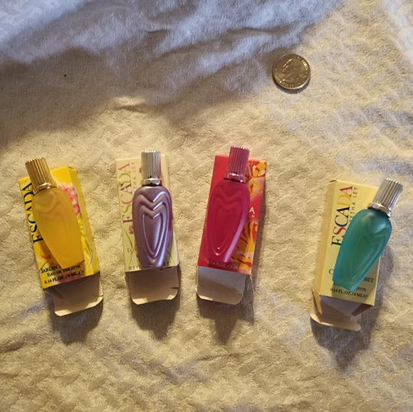 Vintage set of miniature Escada
